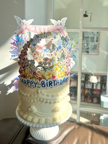 시크릿가든 케이크토퍼 웨딩 토퍼 생일 케이크 화려한 이쁜