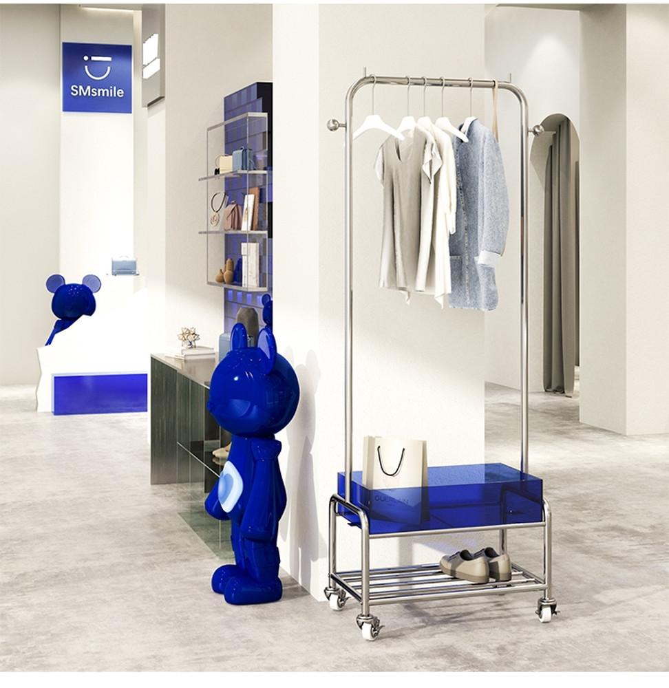 옷가게 아크릴 미드센추리 옷걸이 행거 의류 선반 디스플레이 소품