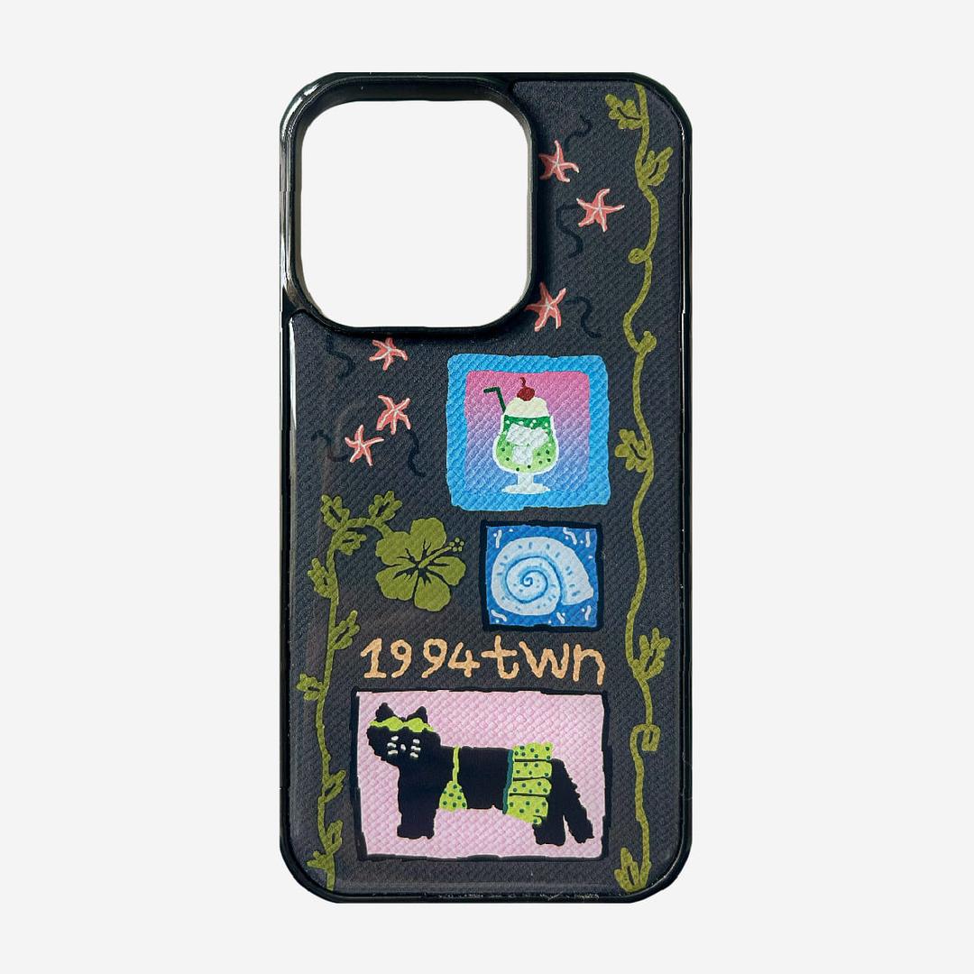[PRE-ORDER] Cat and summer phone case (에폭시 / 맥세이프 글라스 케이스)
