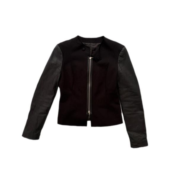Costume National wool leather mix Jacket