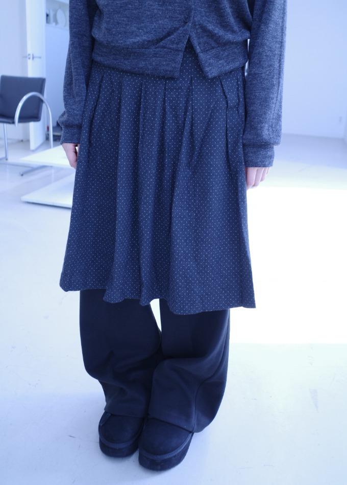 윈터 도트 스커트 팬츠 (2color)