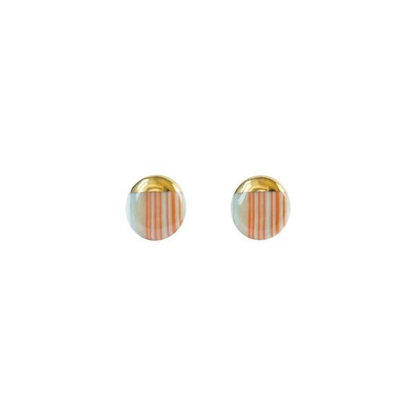 [최예빈 착용] 2021 Stratum daily round earring (Orange)