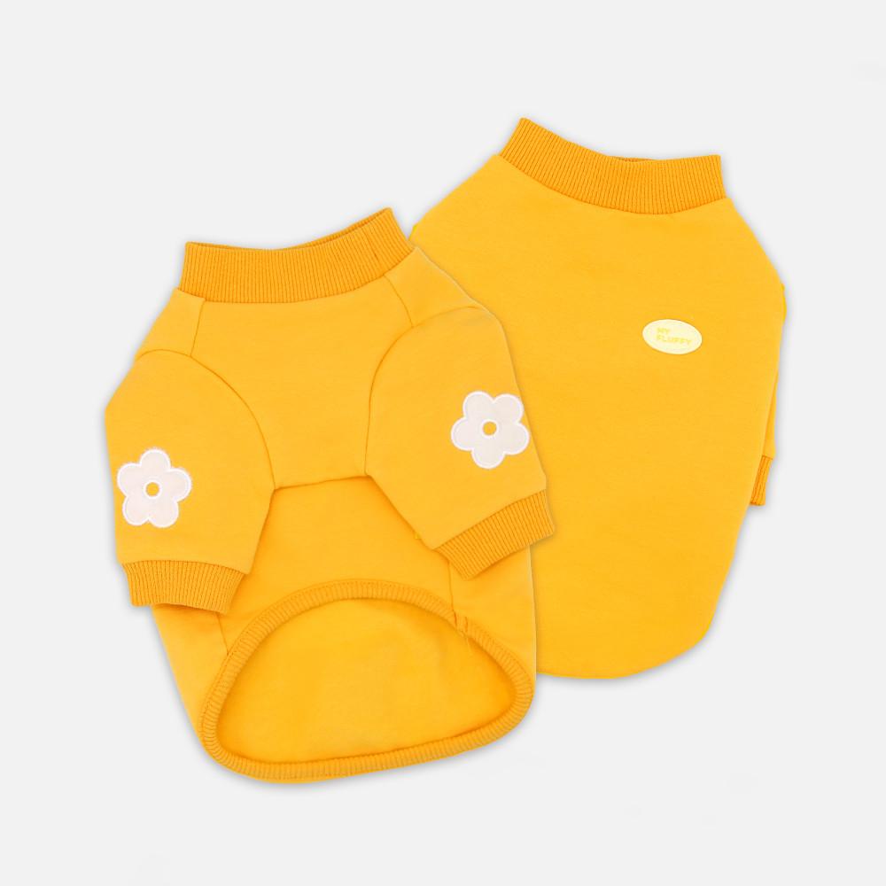 마이플러피 강아지옷 블라섬 패치 맨투맨