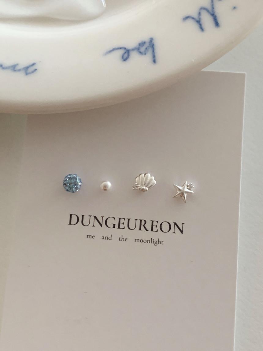 *기획 set* [925 silver] 어푸 피어싱 4 set (2 type)