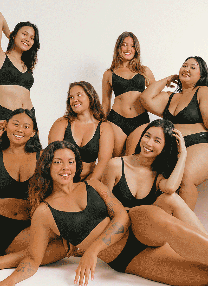 에어슬릭 가슴휴가 딥라인 심리스 브라, ~6XL