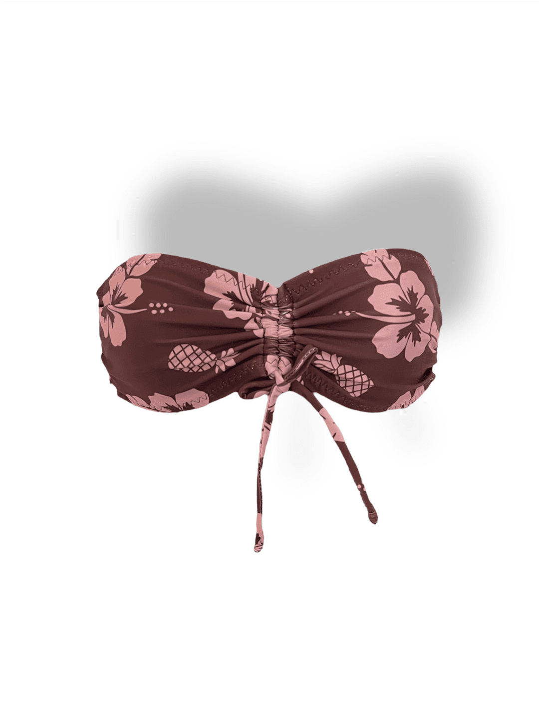 Chocolate Hibiscus Bandeau - X-Small