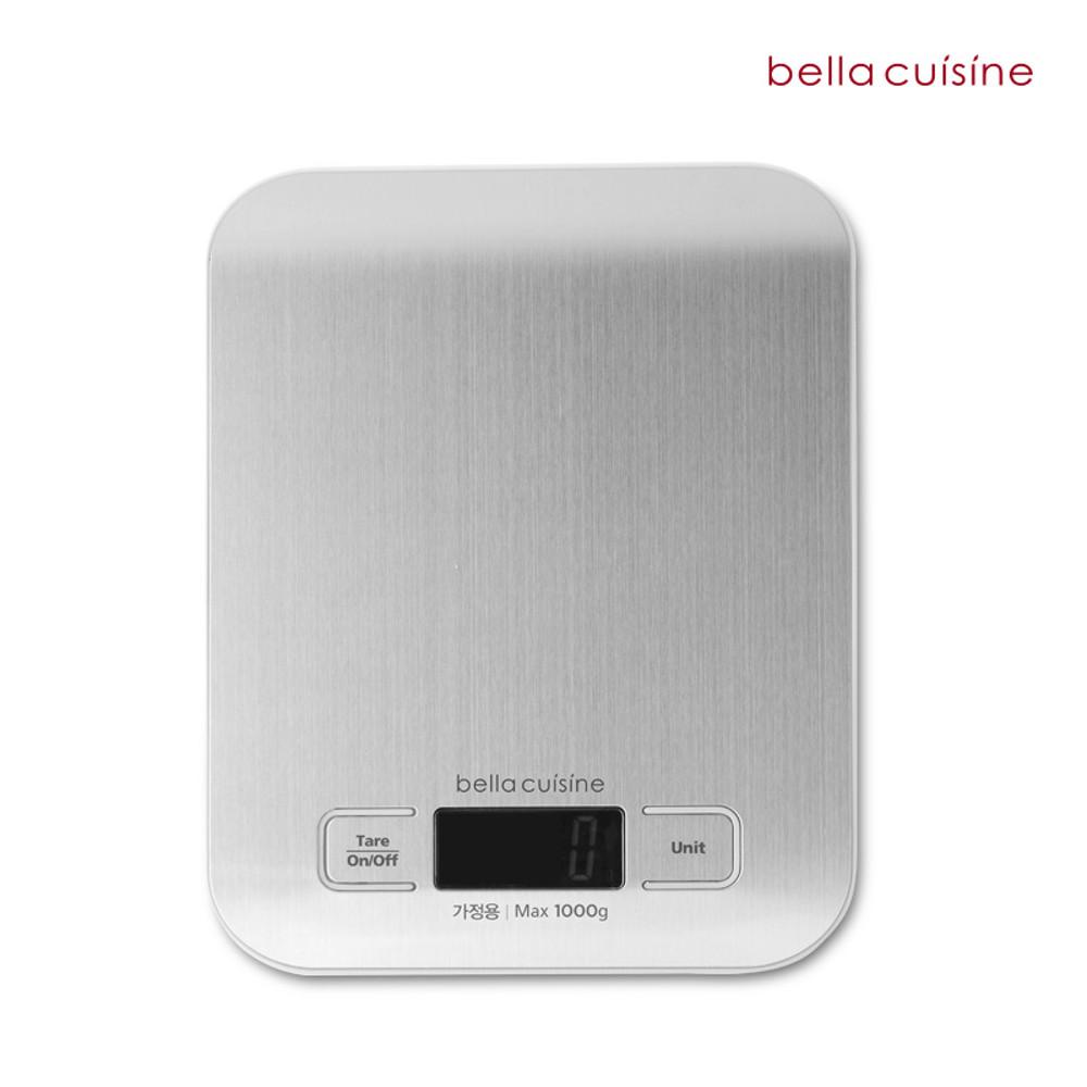 벨라쿠진 스테인리스 스틸 주방 전자 저울 1kg