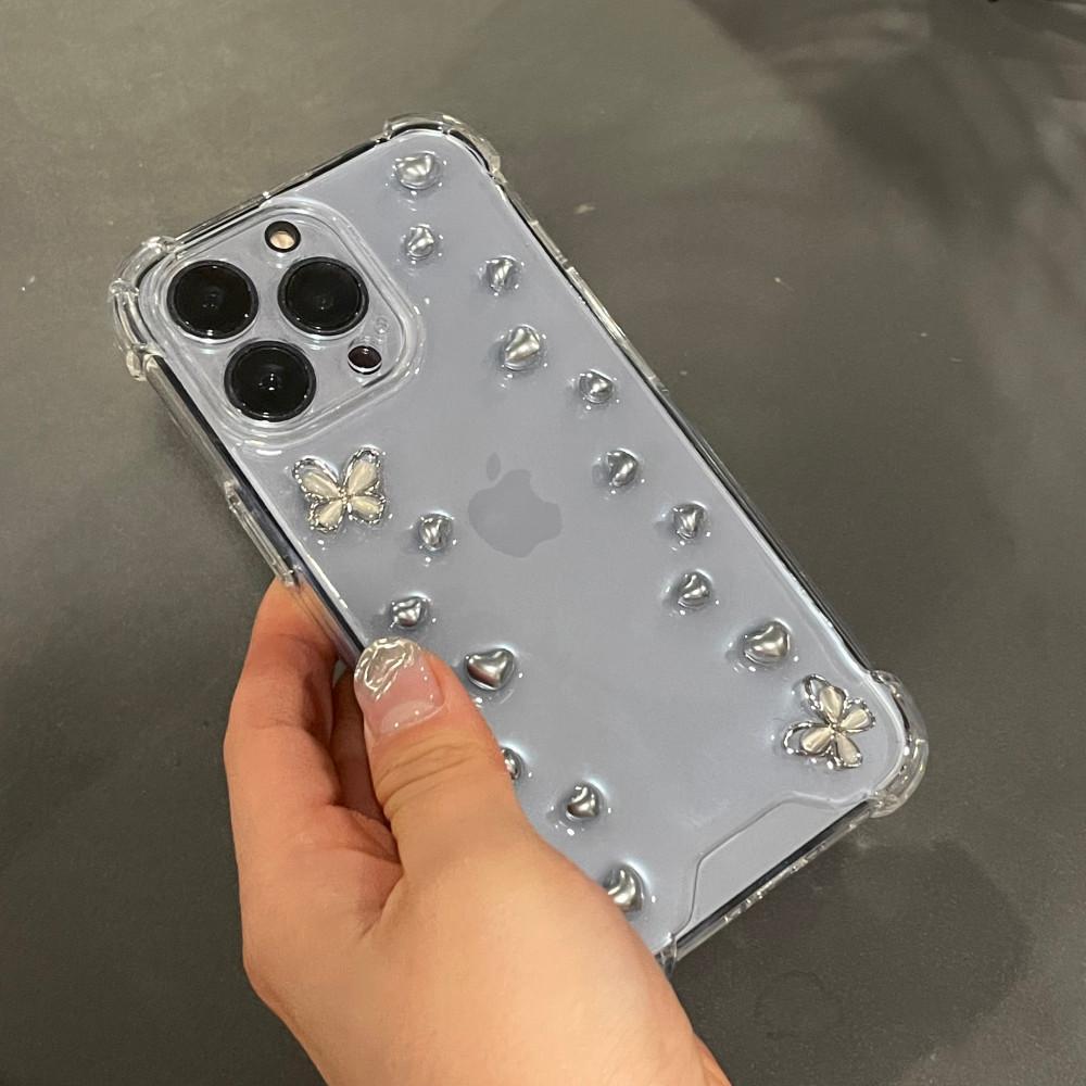 버터플라이 트레이스 레진 케이스  Butterfly trace phone case