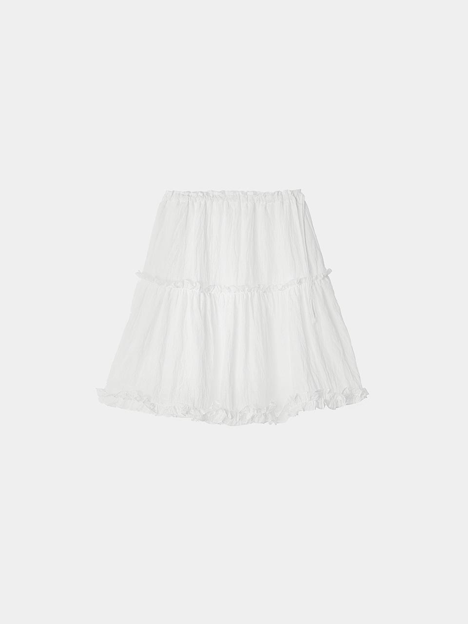 [2차] Jane Frill Skirt (white)