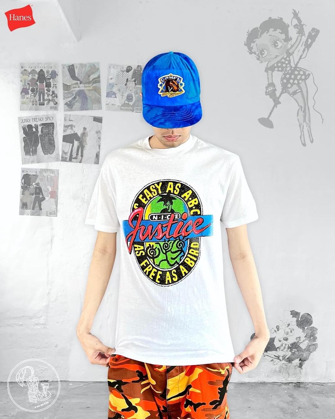 90s Hanes USA 빈티지 프린팅 반팔 티셔츠 | 후루츠패밀리