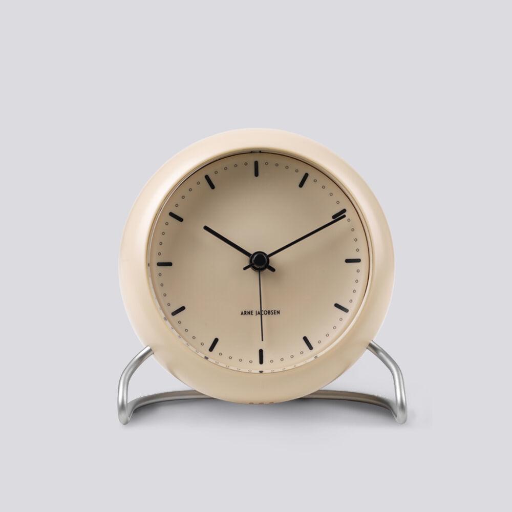 [Arne Jacobsen Clocks] AJ Table Clock City Hall Sandy Beige
