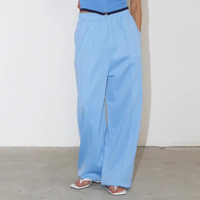 SOFT GLOSSY PANTS (SKY BLUE)