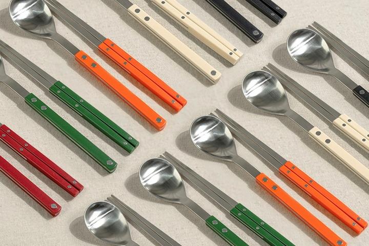 보겐 몽블랑x사브르 쌍띠에 샤틴 2인 4인 커트러리 세트 (5color)