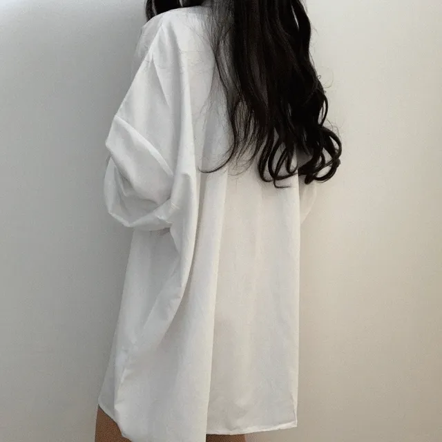 [가을까지] 남친옷 뺏어 입은듯한, 왕오버핏 롱남방