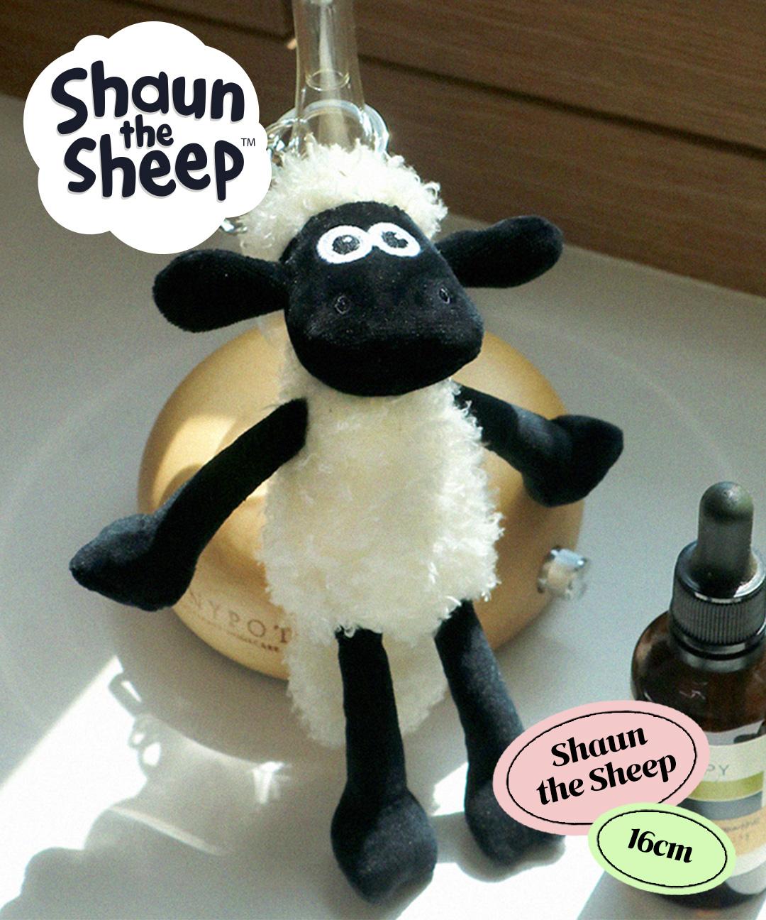 [공식정품] "귀여움양 한도초과!" 숀더쉽 키링 인형 16cm 가방고리 선물 그로밋 키홀더