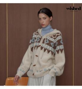 [시즌오프] 후드넥 노르딕 버튼업 캐쥬얼 니트 가디건 (WIBDCD002)