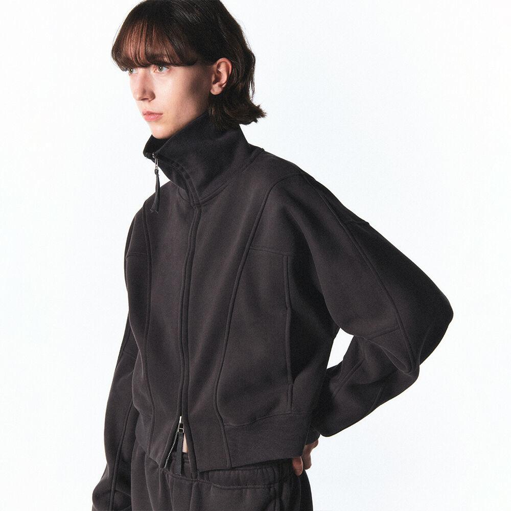 LINE JERSEY TRACK TOP_CHARCOAL GREY