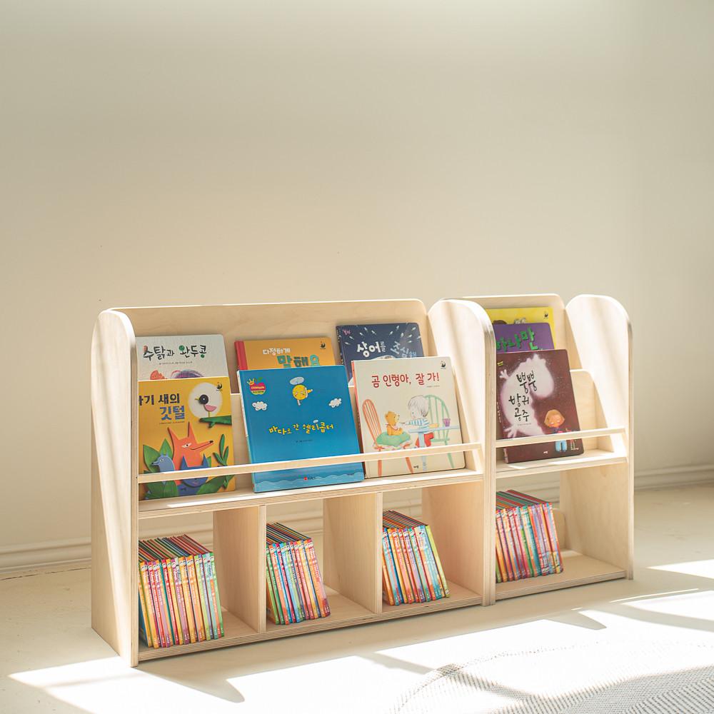 유아 전면책장 650시리즈 아기 낮은 책장