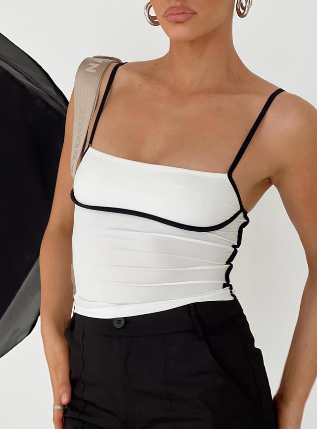 Maidenwell Contrast Top White - US 8 / White