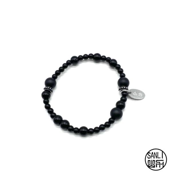 *Restock 山力 올블랙 론델 팔찌