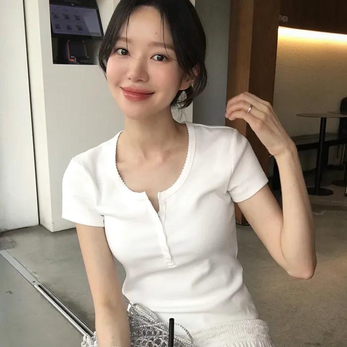 Sarah half t-shirt (ivory)