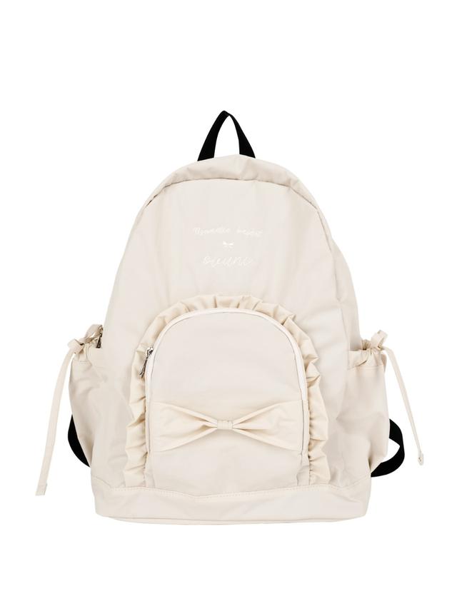 [10% SALE ~ 7.31 | 8.1 배송시작] Ruffle ribbon backpack_ivory