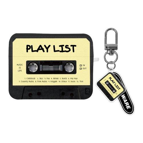 CASSETTE AIRPODSPRO 1/2 SQUARE CASE_BLACK YELLOW