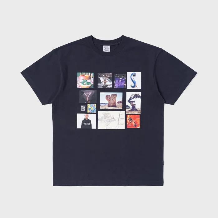 Y.E.S Grid Tee Charcoal