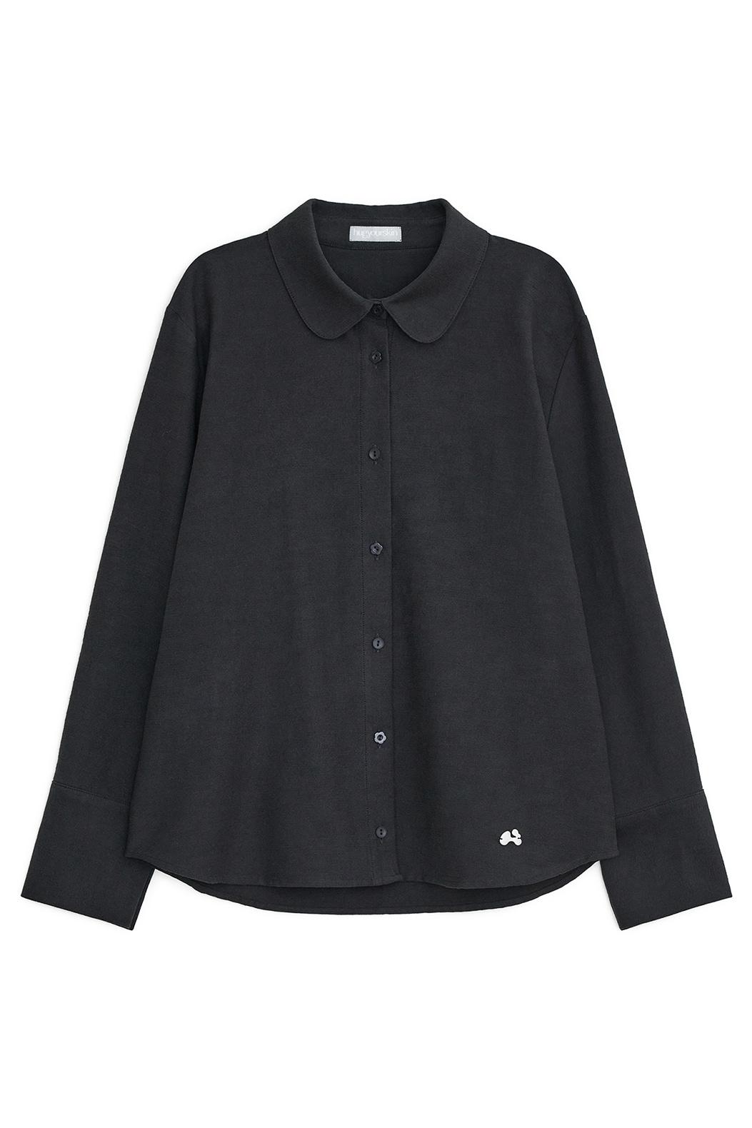 Signature round collar shirts (Charcoal)