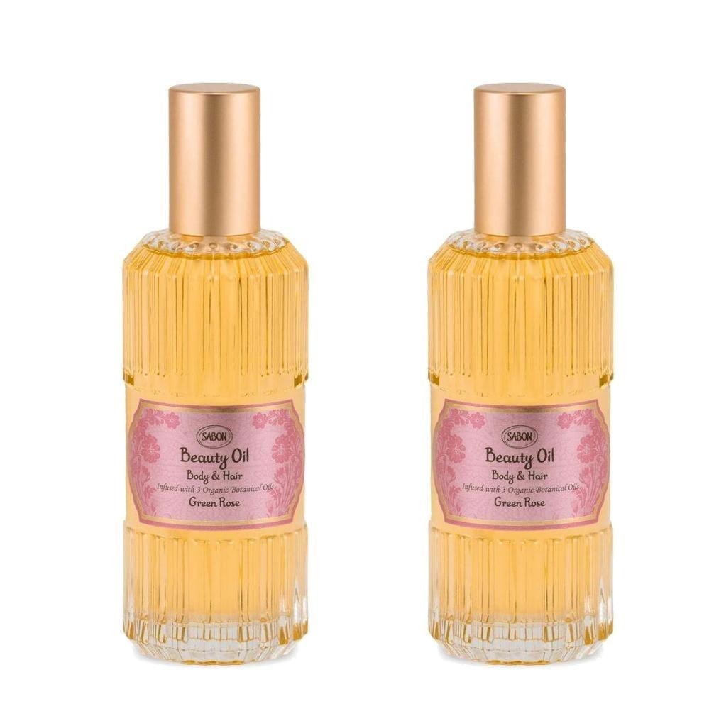 SABON 사봉 그린 로즈 뷰티 바디 헤어 오일 100ml 2개