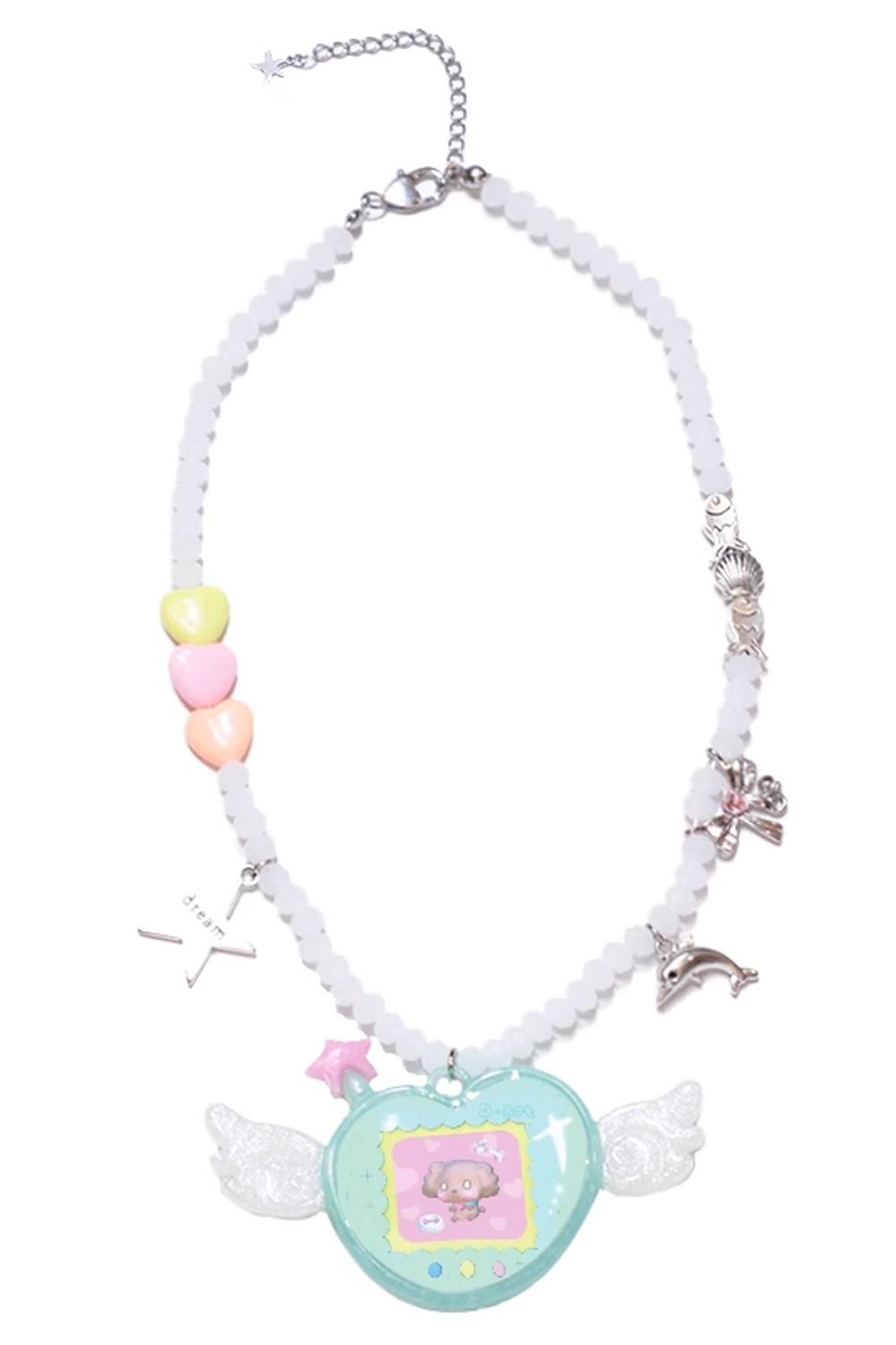 Electronic Pet Beaded Necklace Mint - Hashtag DDD