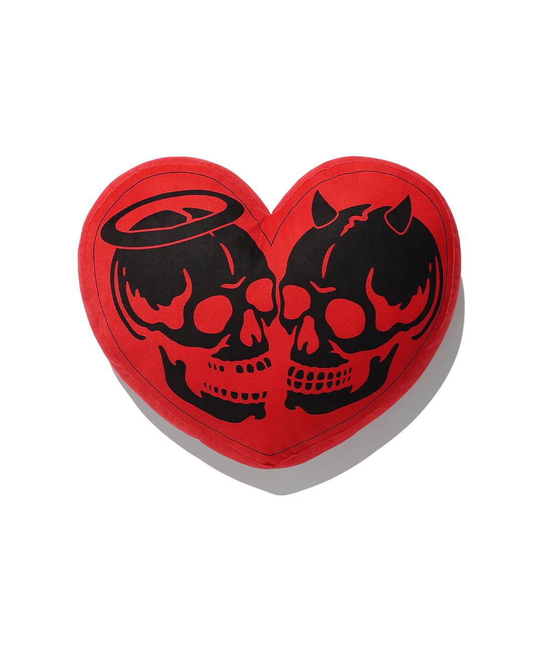 SKULL ANGEL&DEVIL CUSHION[RED]