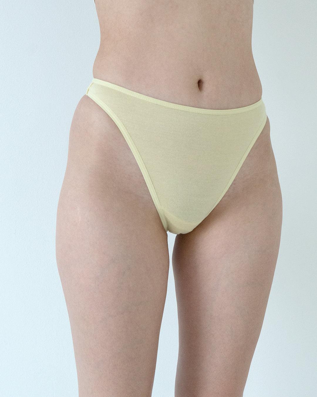 High-Waist Thong Lemon - Lemon / S
