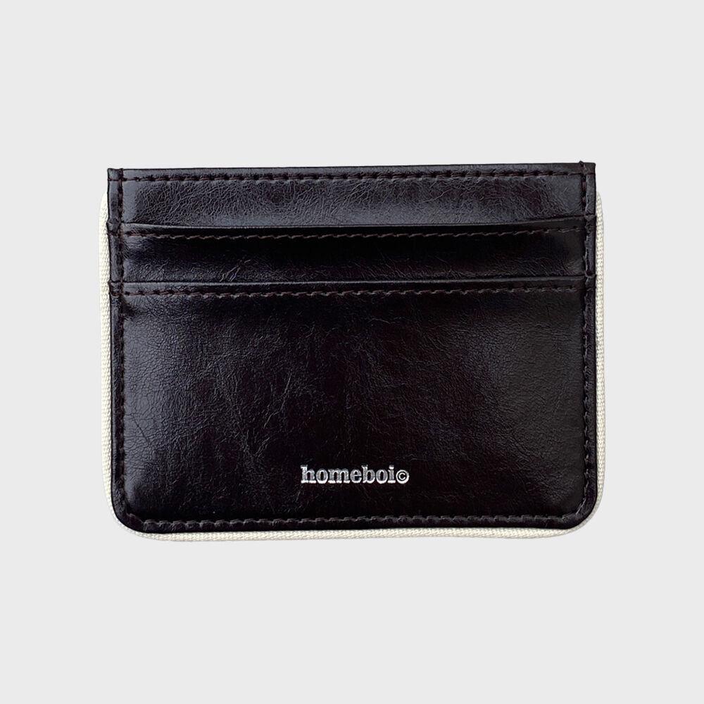 VTG card holder - dark brown