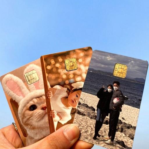 💗주문제작💗1+1 체크 신용 버스 카드 커스텀 스티