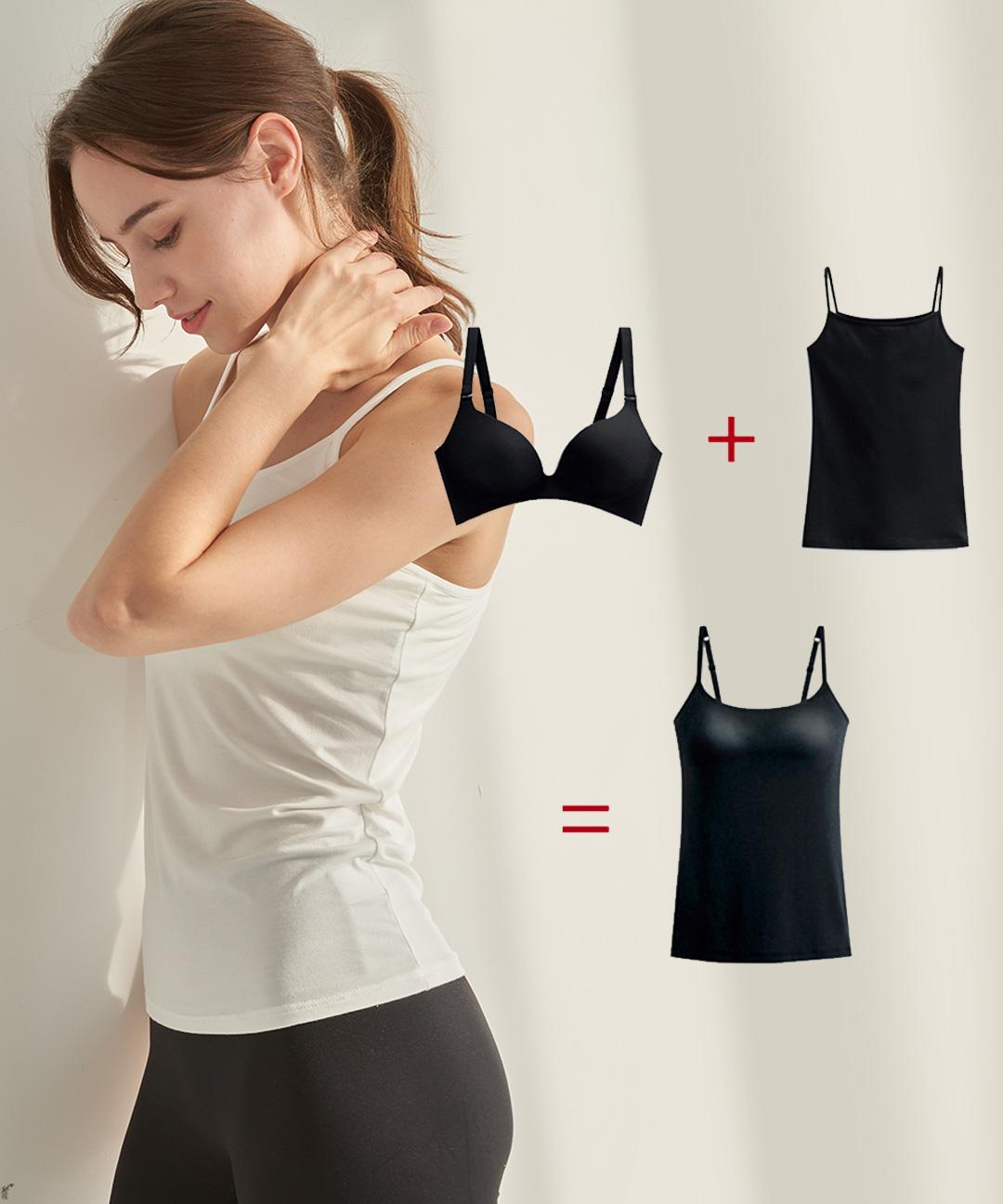 🔥[2장가격] 쿨모달 끈브라나시 1+1 브라캡 캐미솔 요가복 필라테스