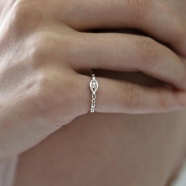 [아몬즈 단독] Sparkle oval ring