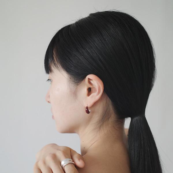 Red Drop Earring (silver925)