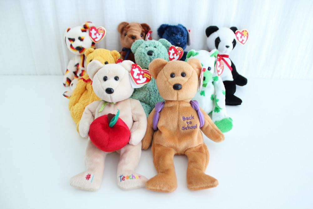 ty베어 중형 - 티쳐 북스 풉시 샴록 클로버 독일곰 테드 팝스 포츈 ty베어 [빈티지]