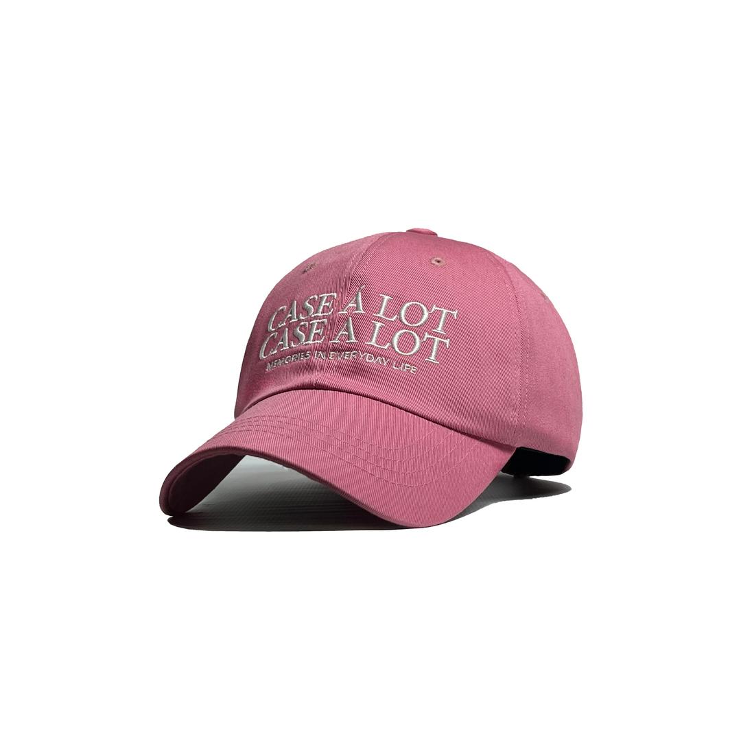 Slogon logo ball cap - Pink(8월 17일 입고 예정)