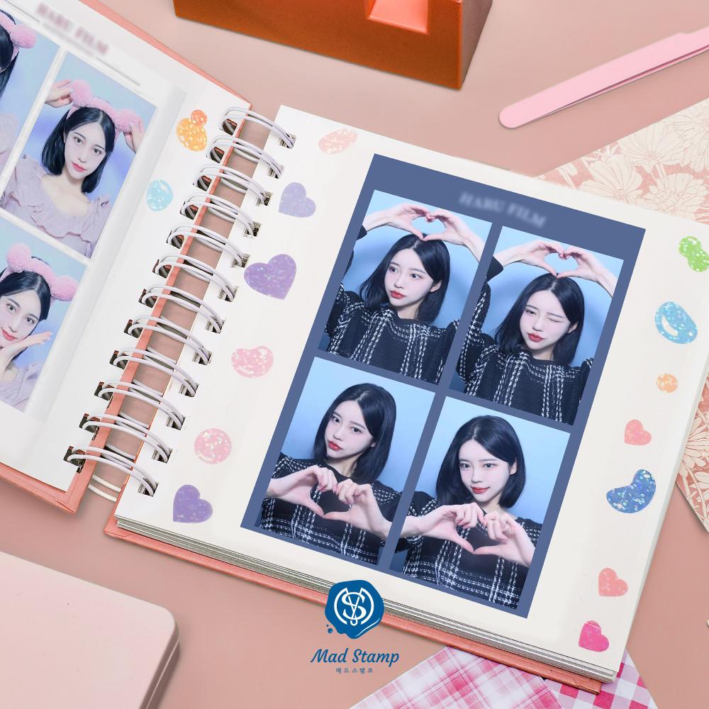 사진앨범 포토인생 네컷 앨범 초음파 성장 아기 셀프 포토북 사진첩 접착식 커플 바인더 제작