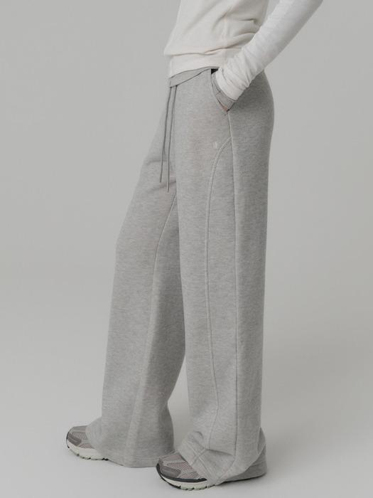올리버 기모 스웻 팬츠_멜란지 그레이 / OLIVER GIMO SWEAT PANTS_MELANGE GREY