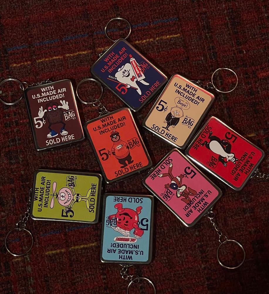 US 테이스트 캔 케이스 미니동전지갑 키홀더 빈티지키링