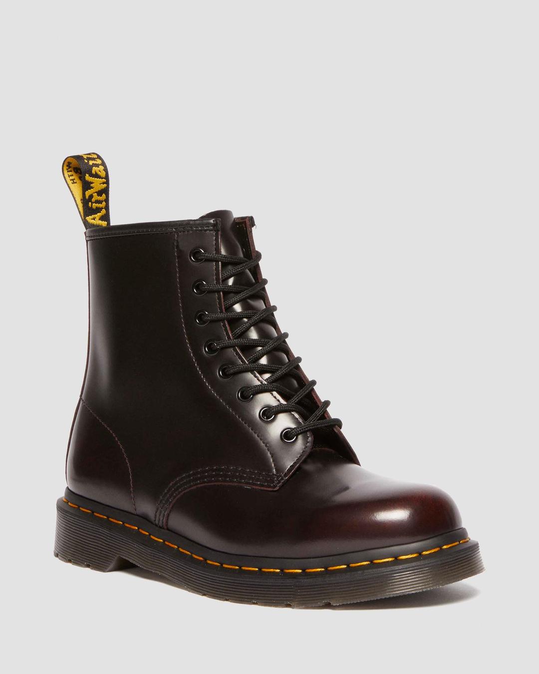 Boots 1460 en cuir Arcadia en Rouge Cherry Red | Dr. Martens