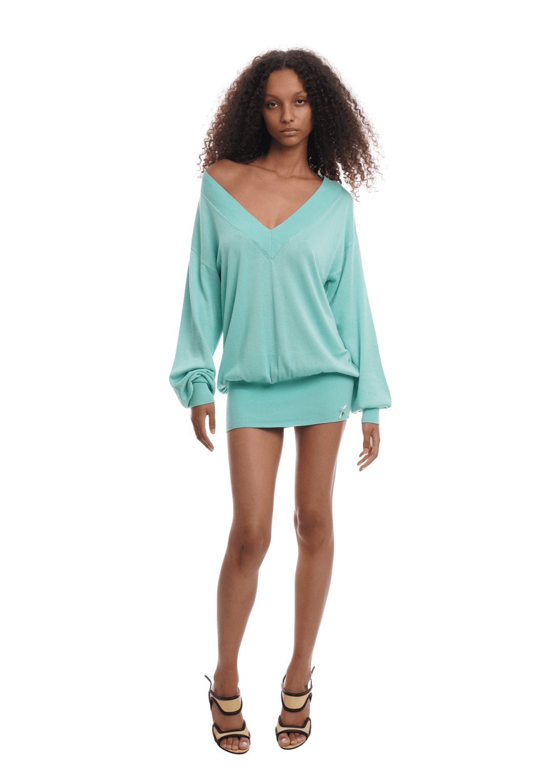 DEEP JUMPER IN AQUAMARINE - Aquamarine / S