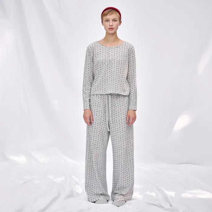 [12/22 예약 출고] [29CM 단독] (w)도어투도어 로지 스트라이프 긴소매 티셔츠 블랙