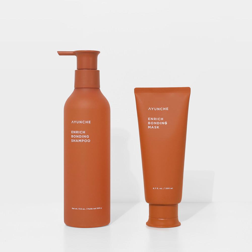[대용량] 아윤채 인리치 본딩 헤어케어 2종 세트 (샴푸 500g + 마스크 200ml) : 아윤채 브랜드스토어