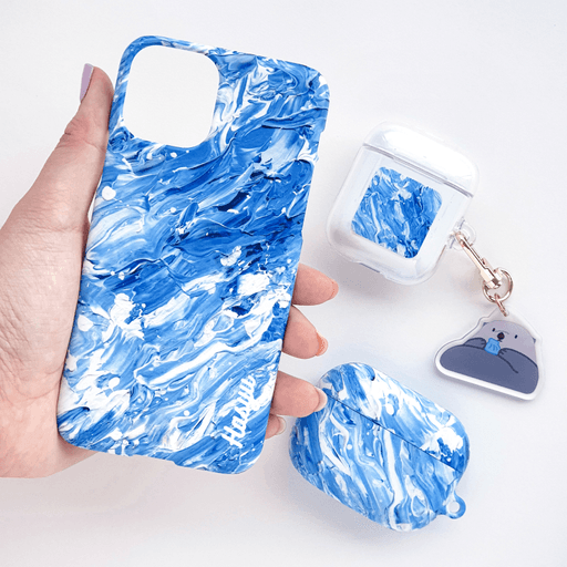 아이폰14 Z플립4🌊물결 바다 스마트톡 폰케이스