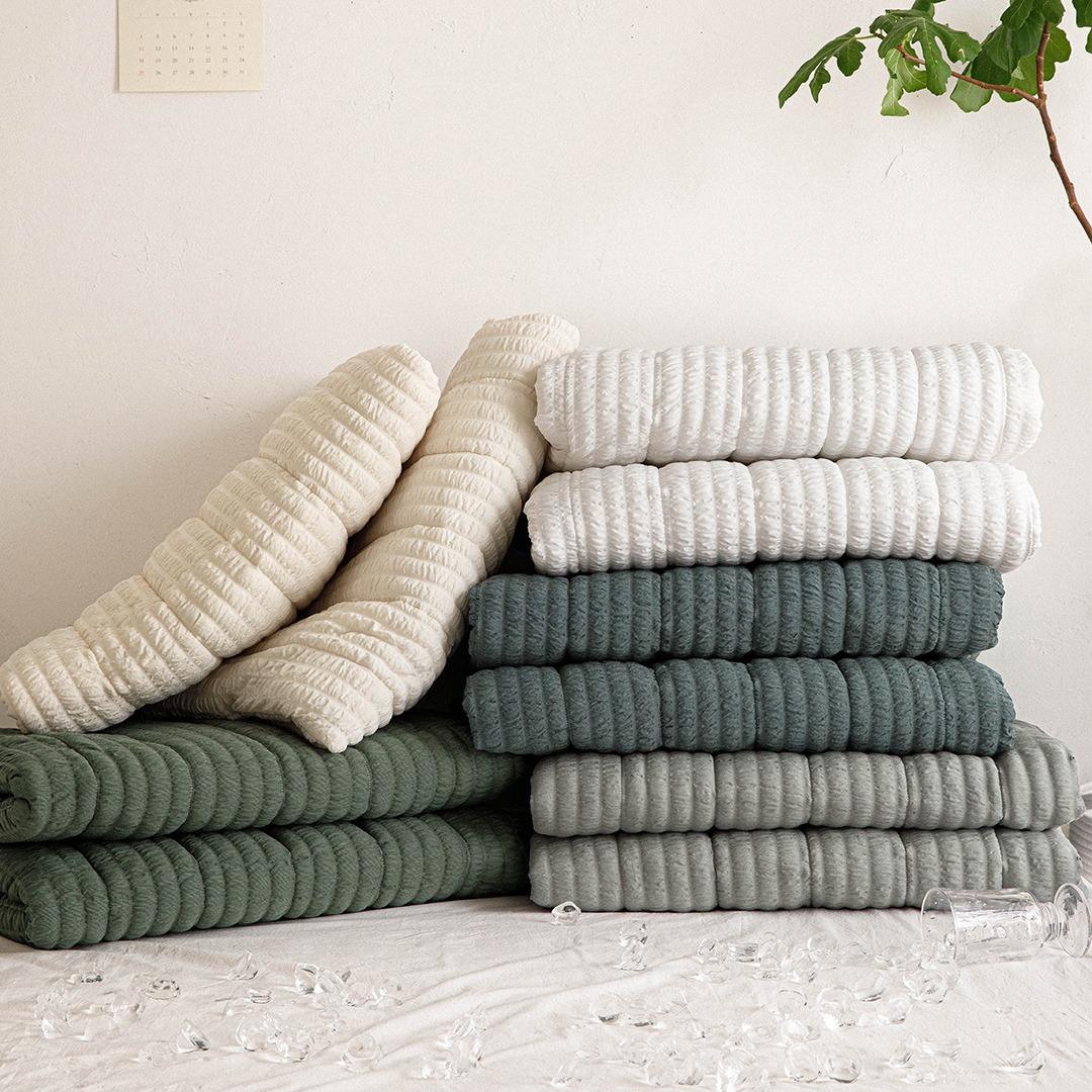 웨이비 뱀부 시어서커 여름 누빔패드 5컬러 SS/Q/K