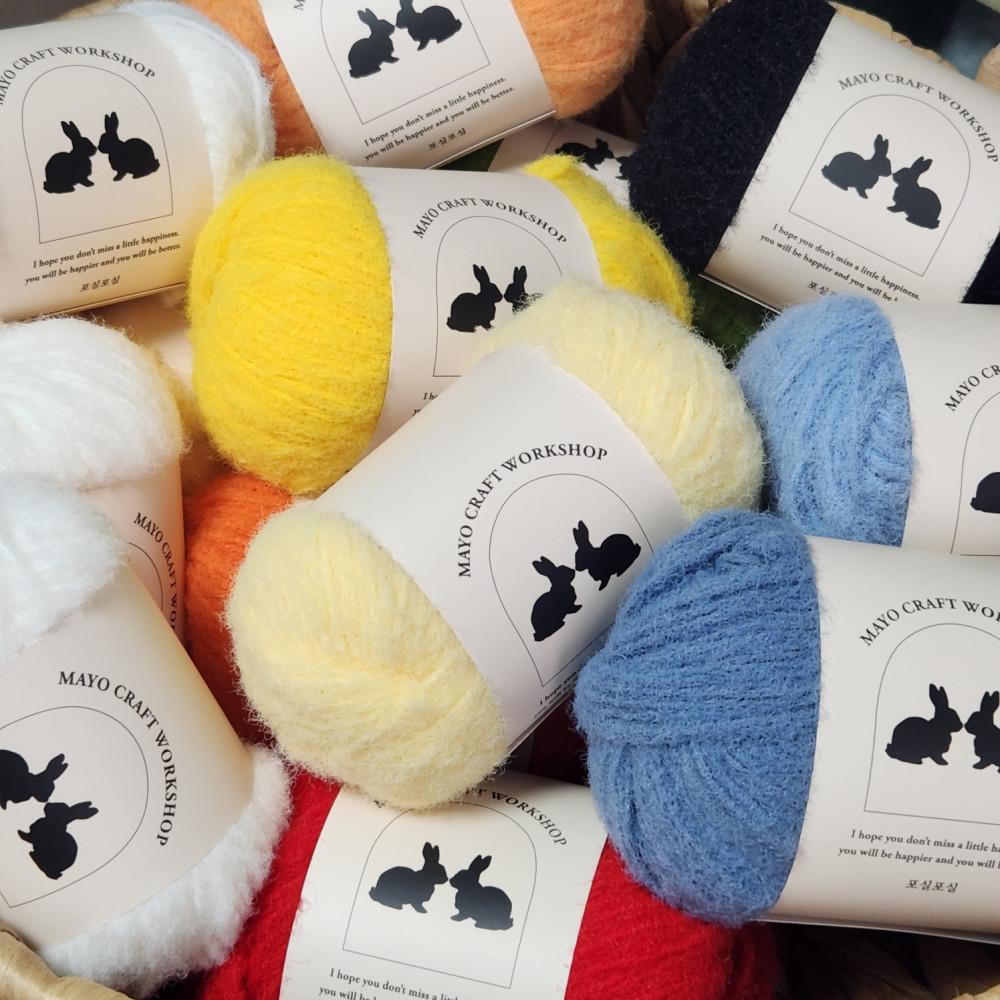 포실포실(성분검사 완료) 🍀 뜨개실 말랑촉촉 니들펠트실 양모펠트질감